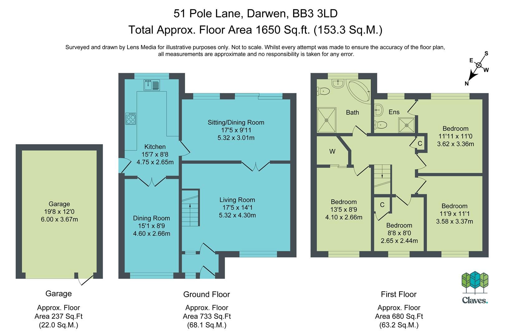 4 bed detached house for sale in Pole Lane, Darwen BB3 Zoopla