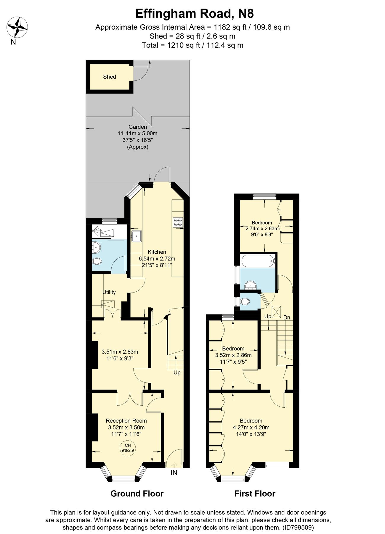 3 bed terraced house for sale in Effingham Road, London N8 Zoopla