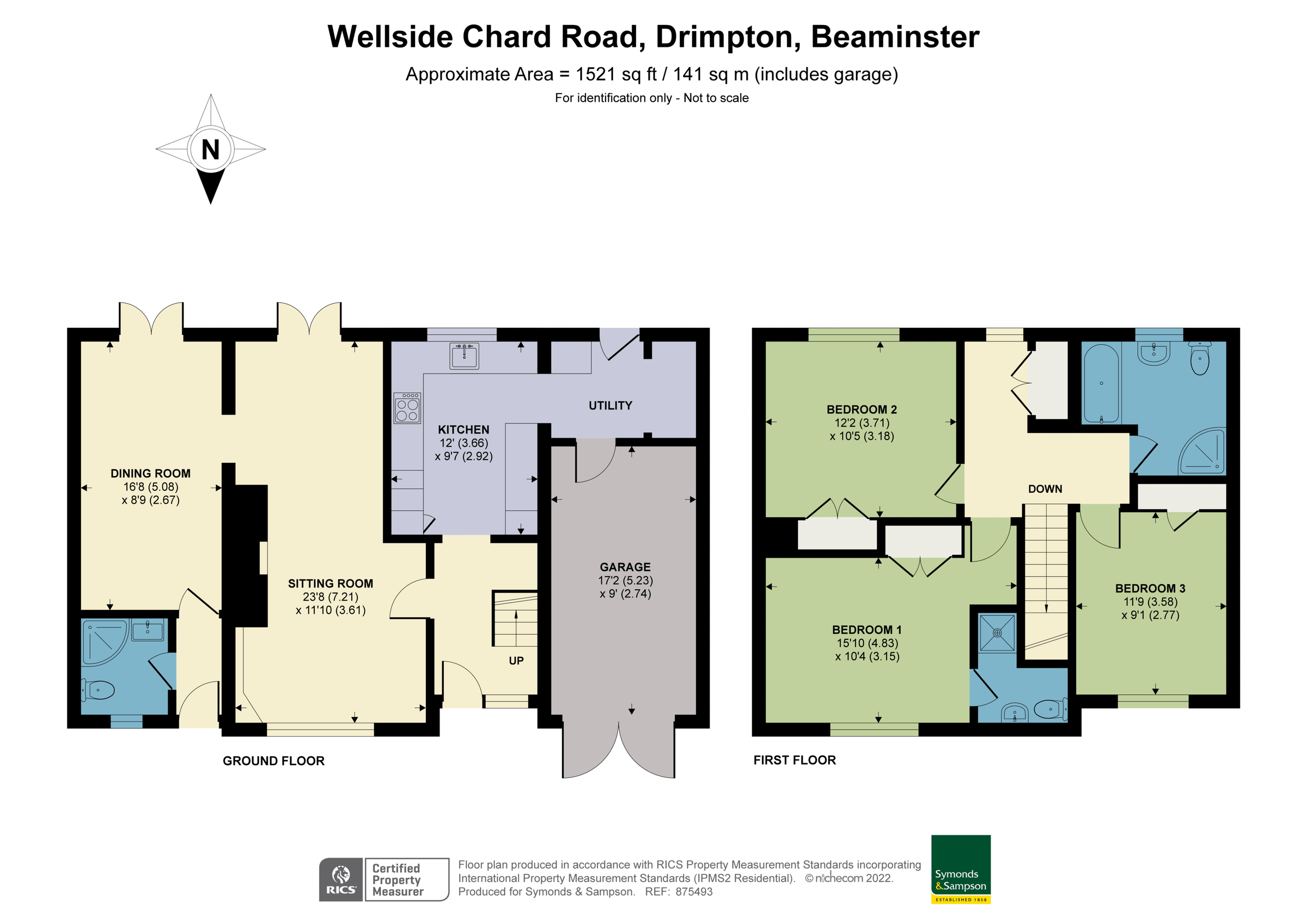 3 bed semidetached house for sale in Chard Road, Drimpton, Beaminster