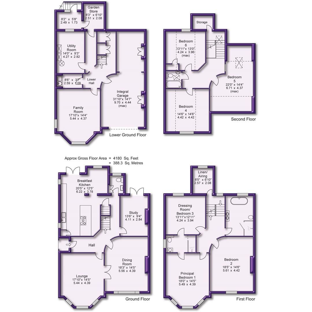 6 bed semidetached house for sale in Stamford Road, Bowdon, Altrincham