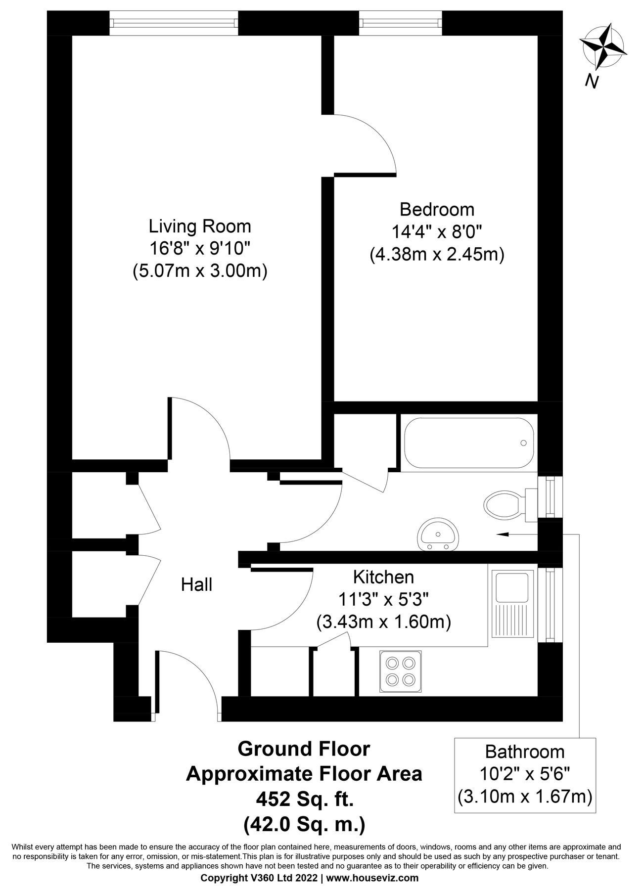 1 bed flat for sale in St Margarets, High Street, Rottingdean, Brighton