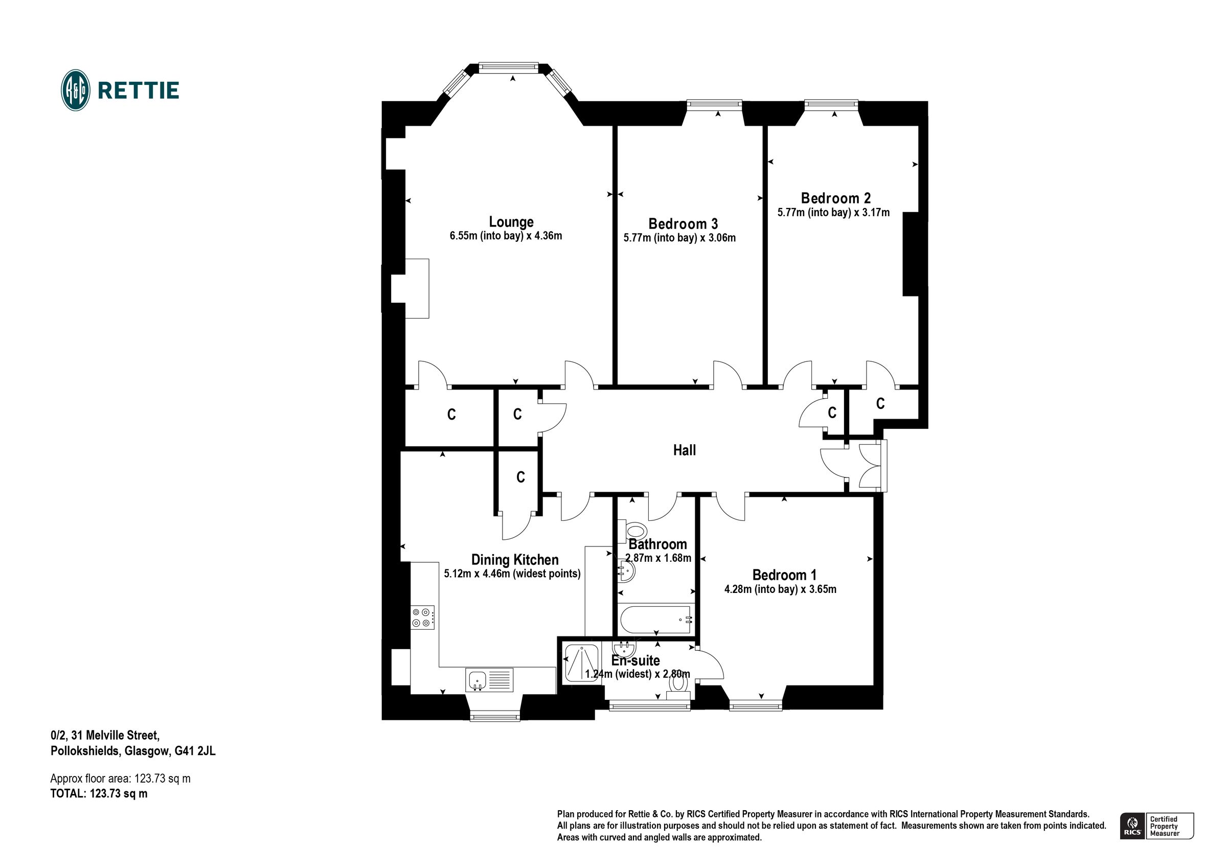 3 bed flat for sale in Melville Street, Glasgow G41 Zoopla