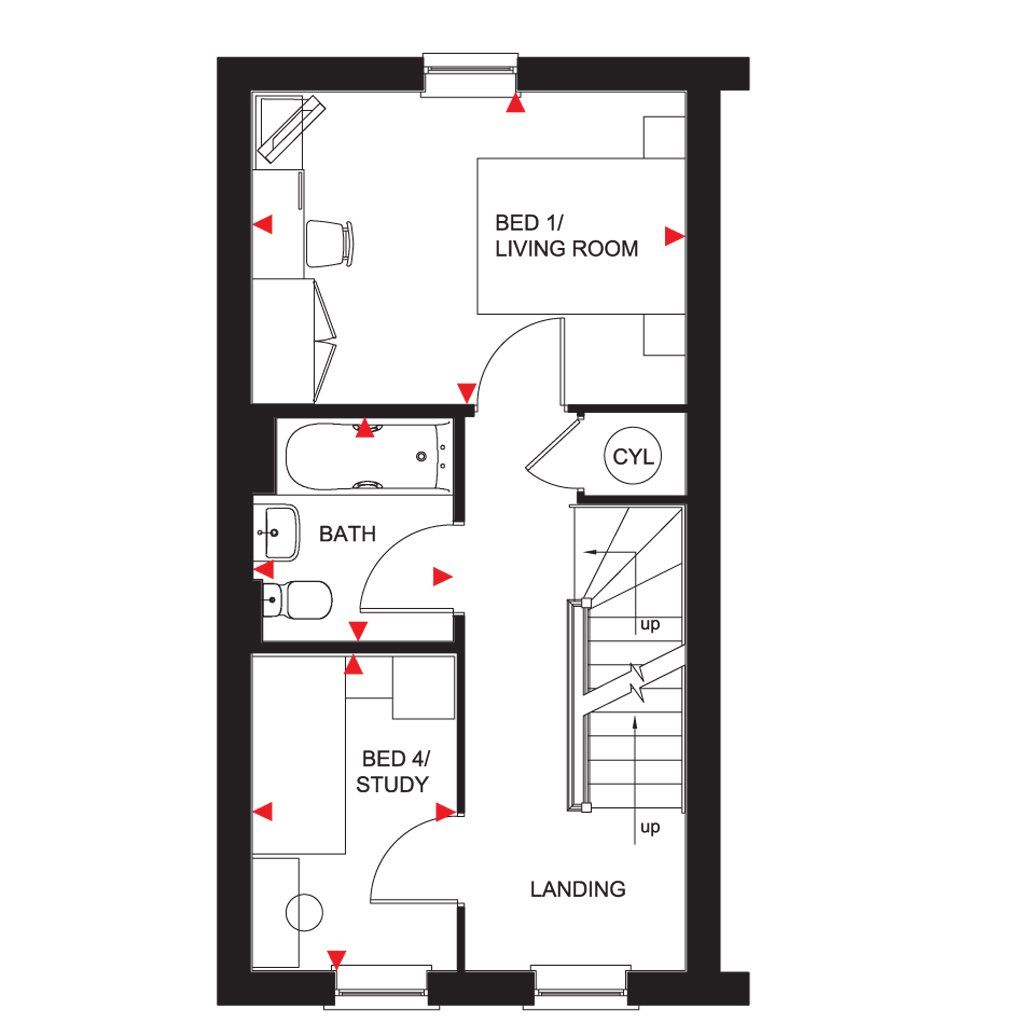 New home, 4 bed semidetached house for sale in "Broughton" at Somerset