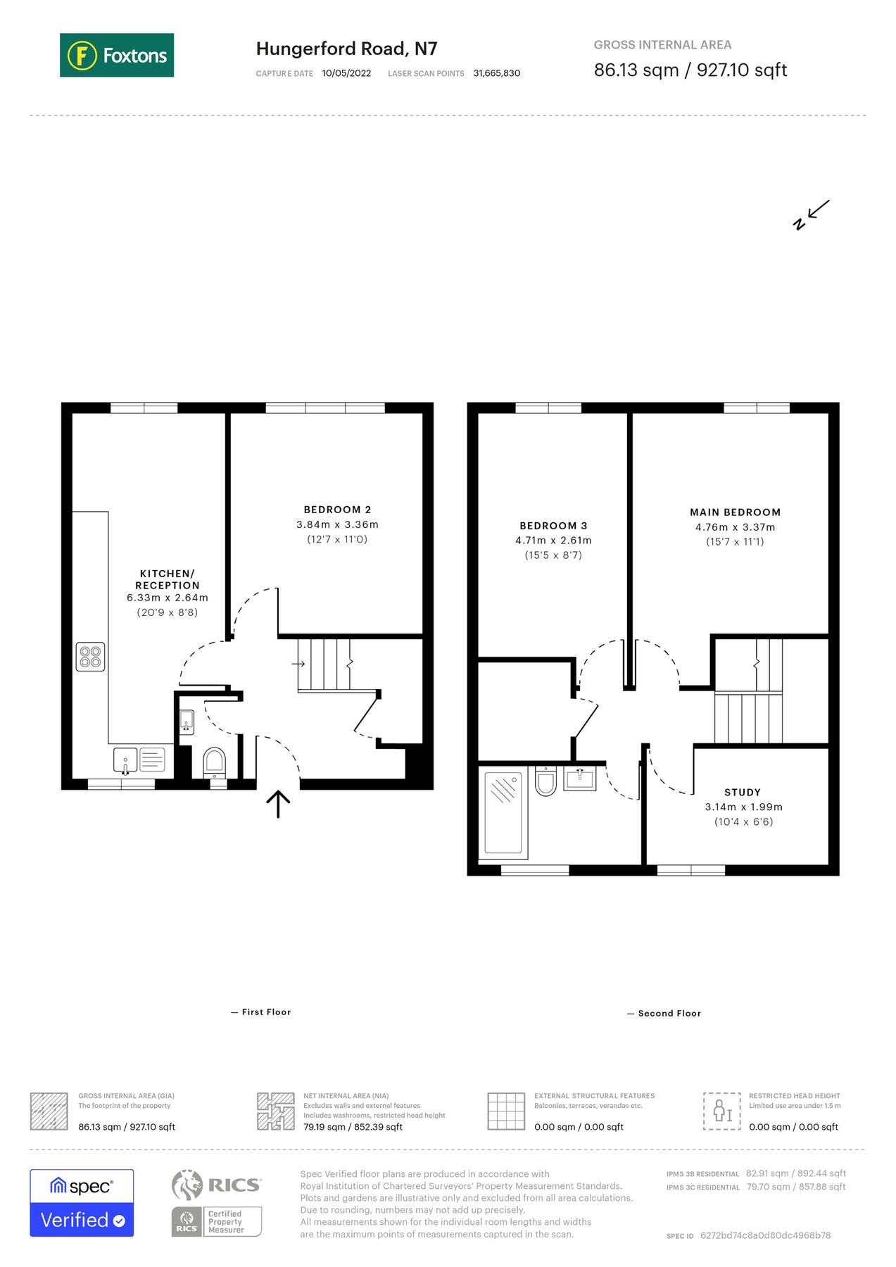 3 bed to rent in Hungerford Road, Islington, London N7 Zoopla