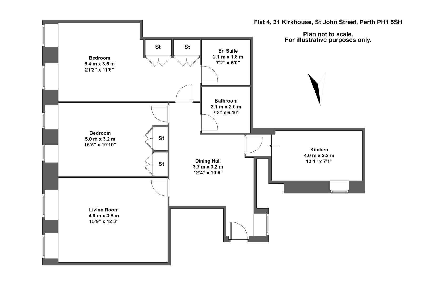 2 bed flat for sale in Kirkhouse, St. John Street, Perth PH1 Zoopla