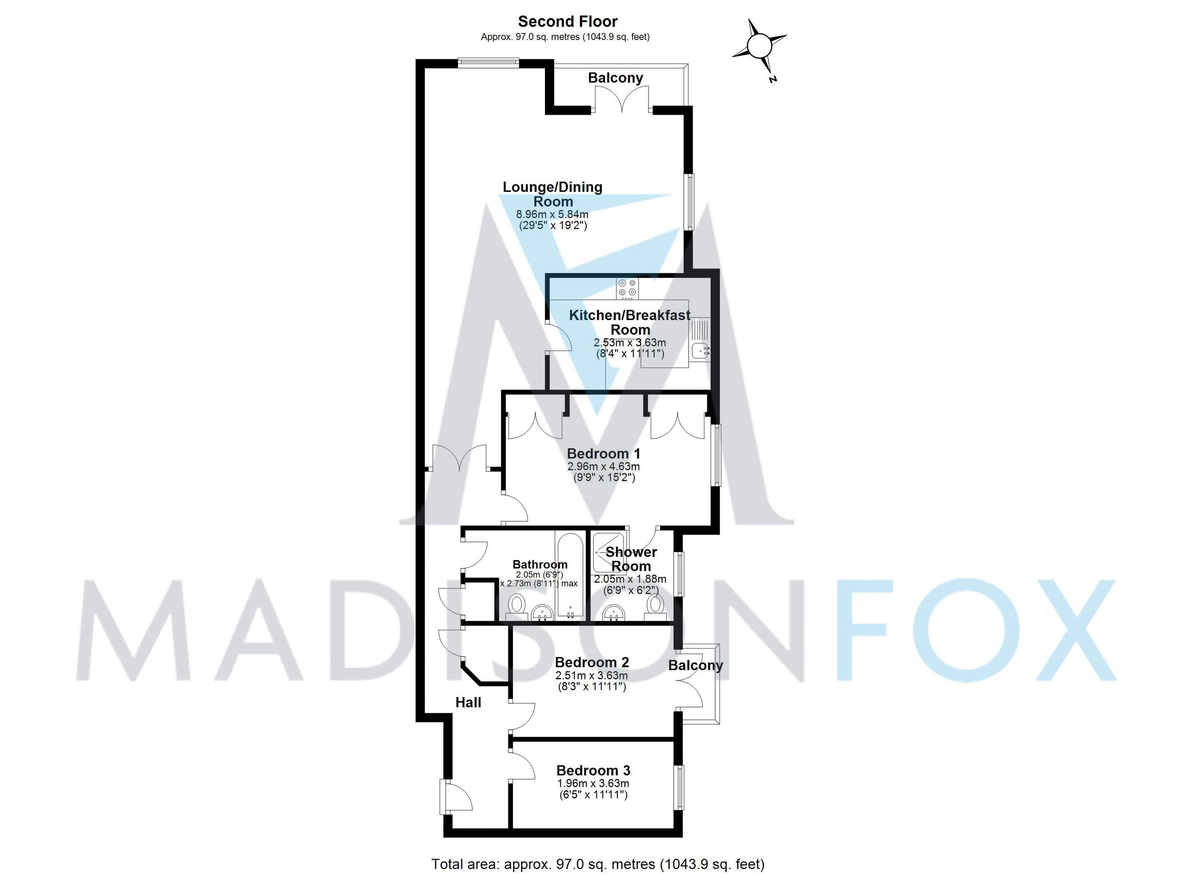 3 bed flat for sale in Boleyn Court, Epping New Road, Buckhurst Hill