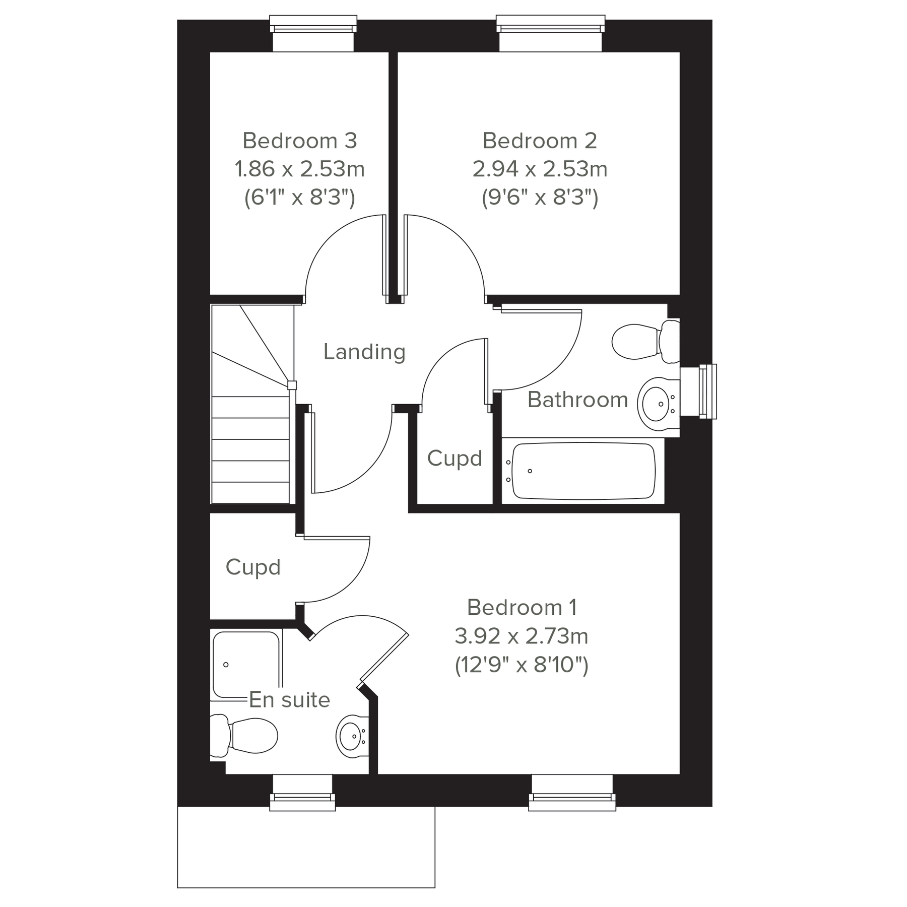 New home, 3 bed semidetached house for sale in "The Gallows" at Church