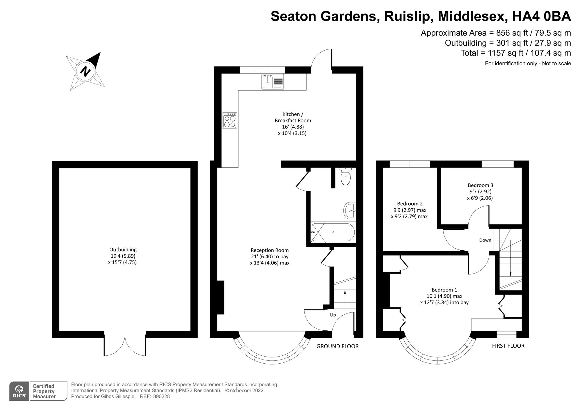 3 bed end terrace house for sale in Seaton Gardens, Ruislip, Middlesex
