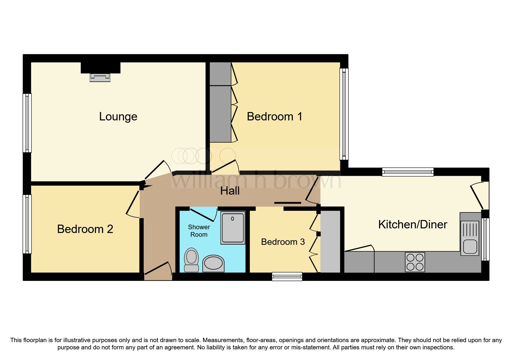 3 bed semidetached bungalow for sale in Brockfield Park Drive