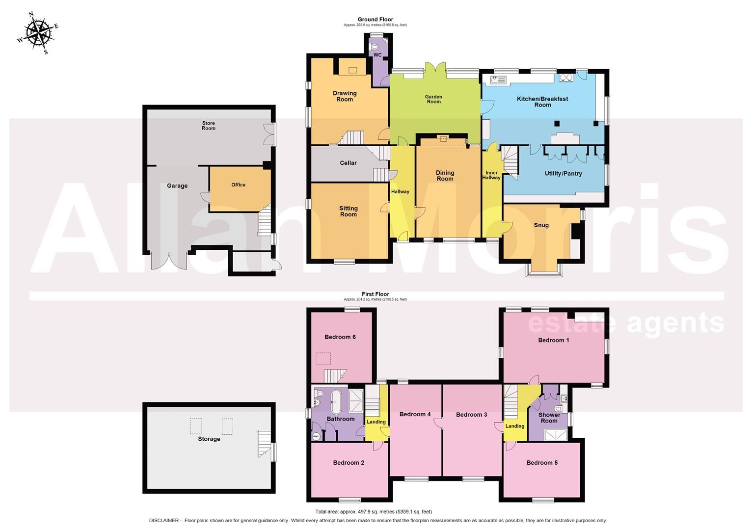 6 bed detached house for sale in Brockamin Lane, Leigh, Worcester WR6