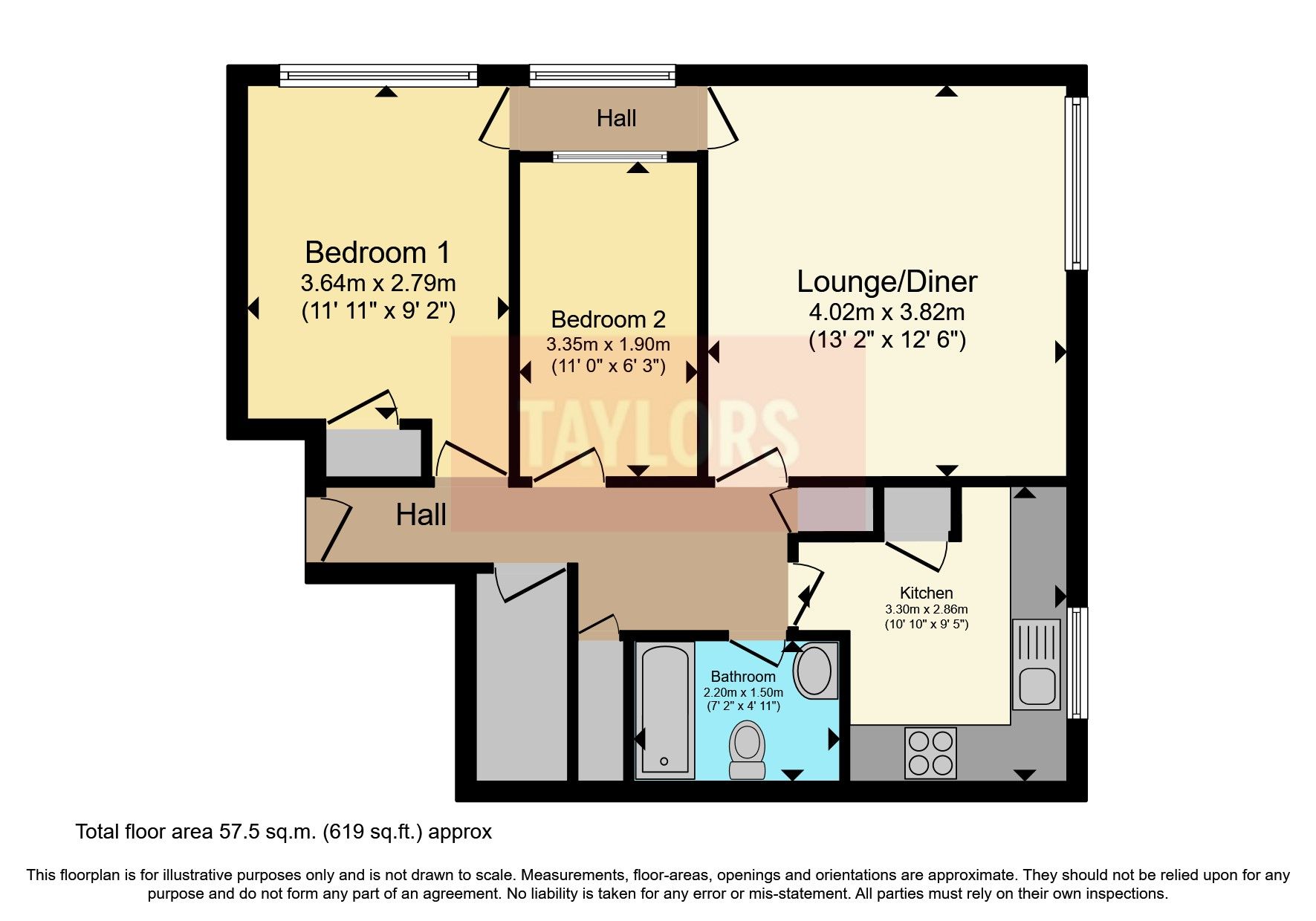 2 bed flat for sale in Brent Court, Silam Road, Stevenage