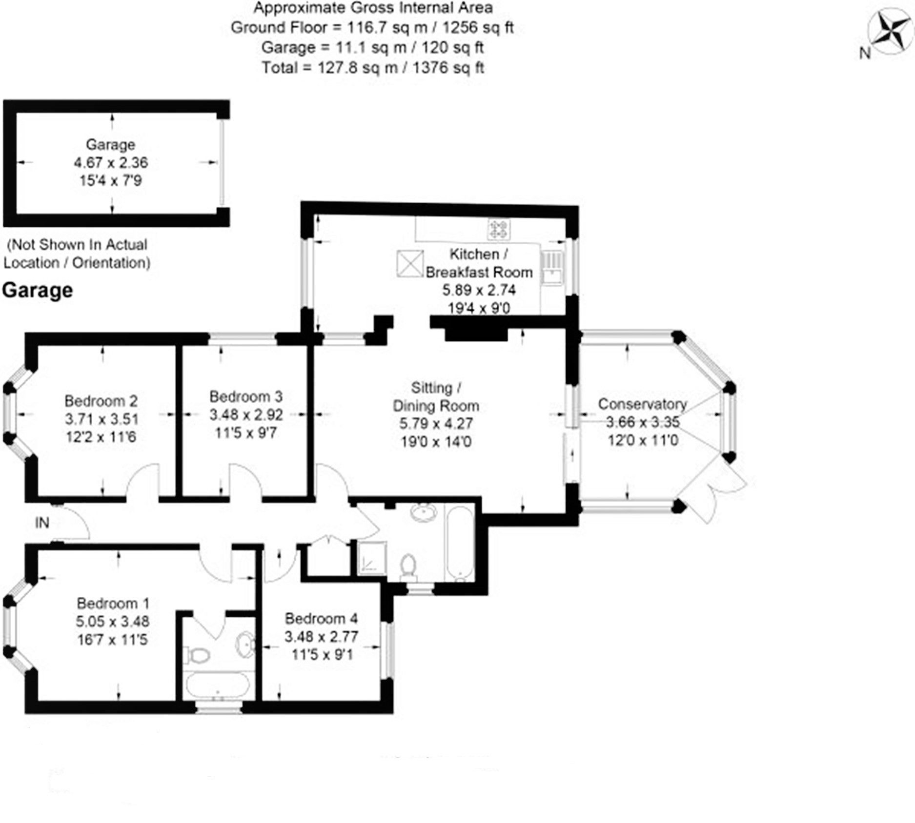 4 bed detached bungalow for sale in Drayton Road, Sutton Courtenay