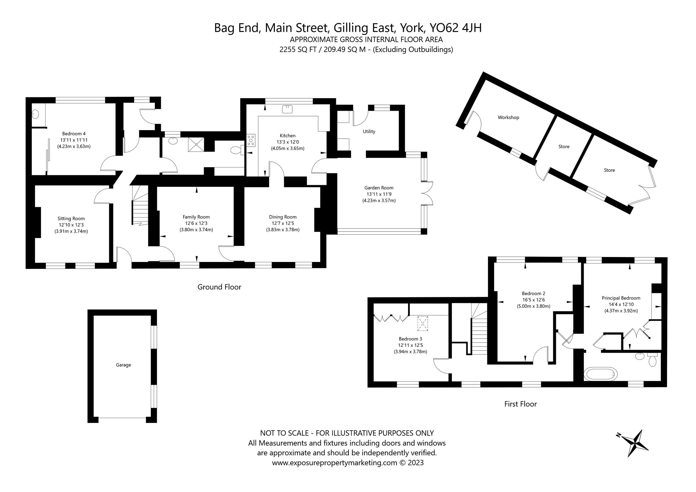 4 bed detached house for sale in Main Street, Gilling East, York, North