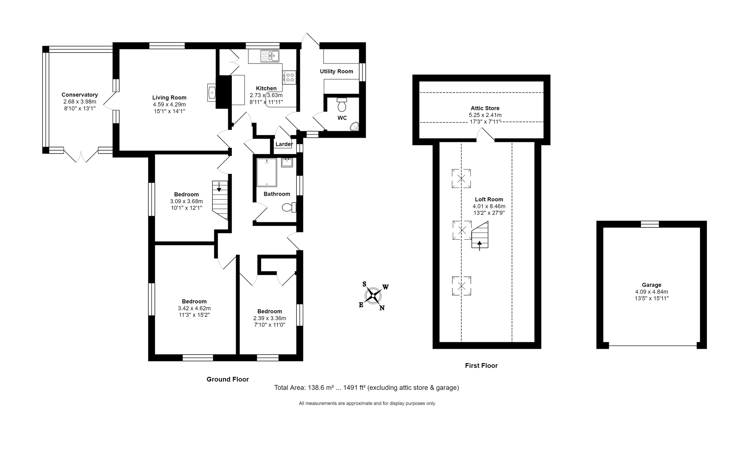 3 bed detached bungalow for sale in Nettleton Road, Burton, Chippenham