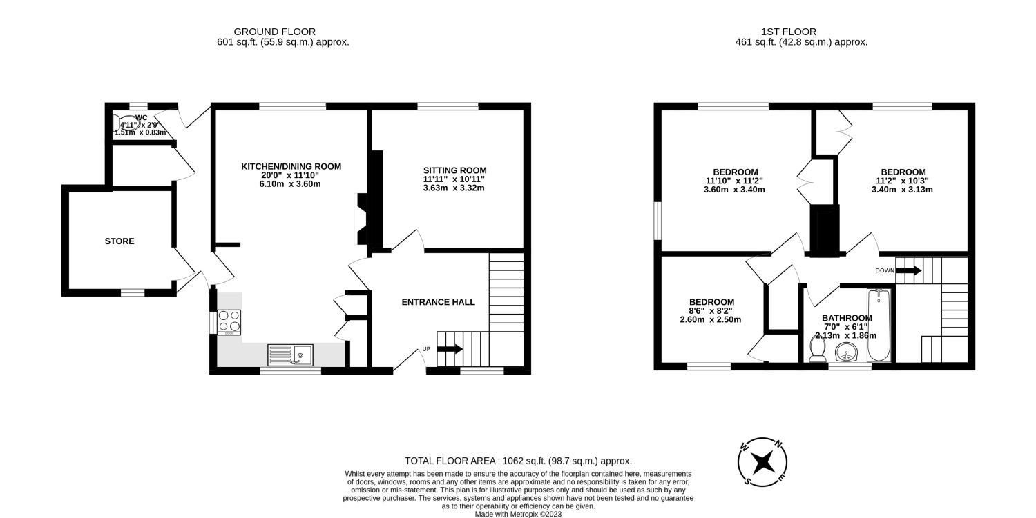 3 bed terraced house to rent in 1 New Cottages Parkside Lane, Ropley