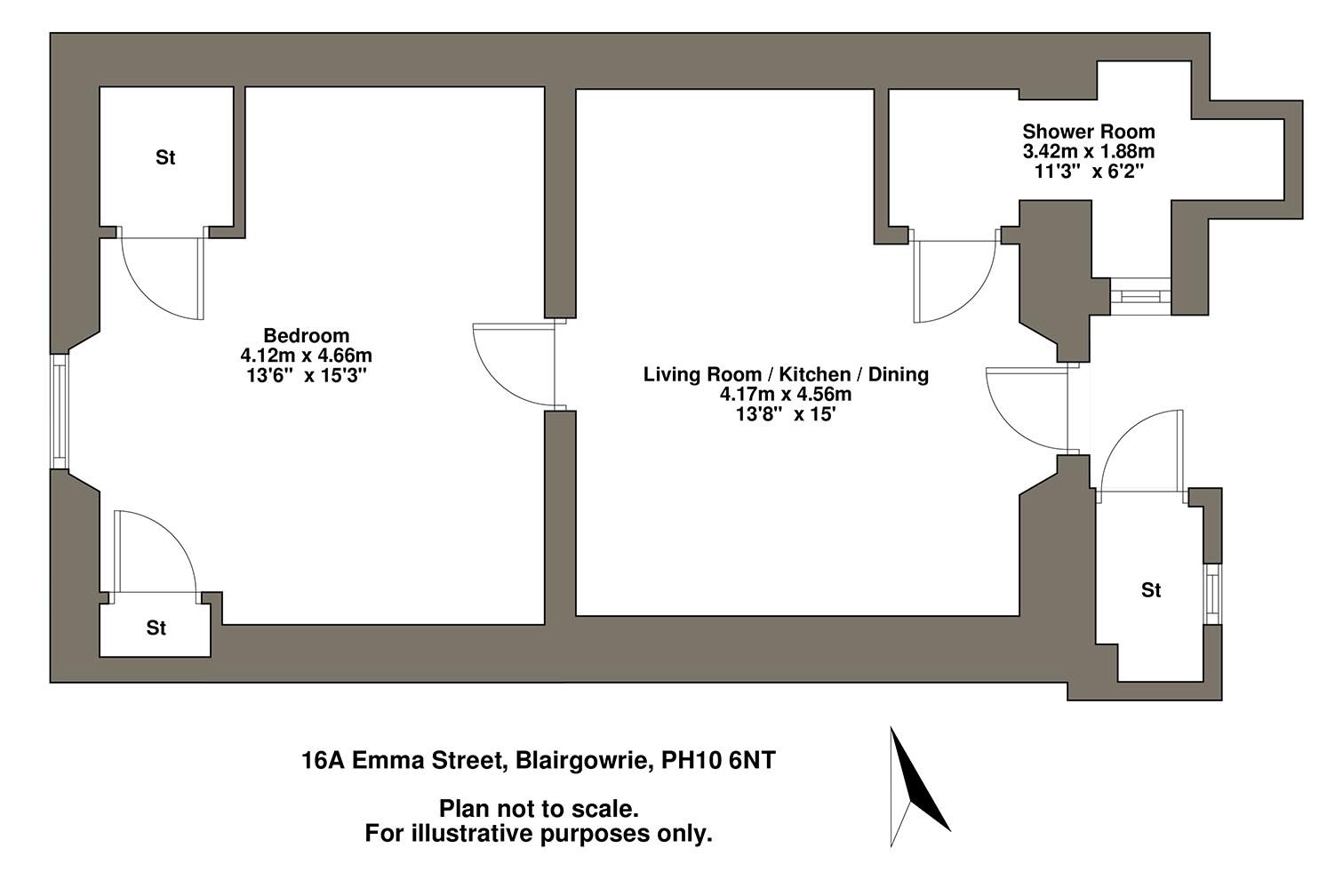 1 bed flat for sale in Emma Street, Blairgowrie PH10 Zoopla