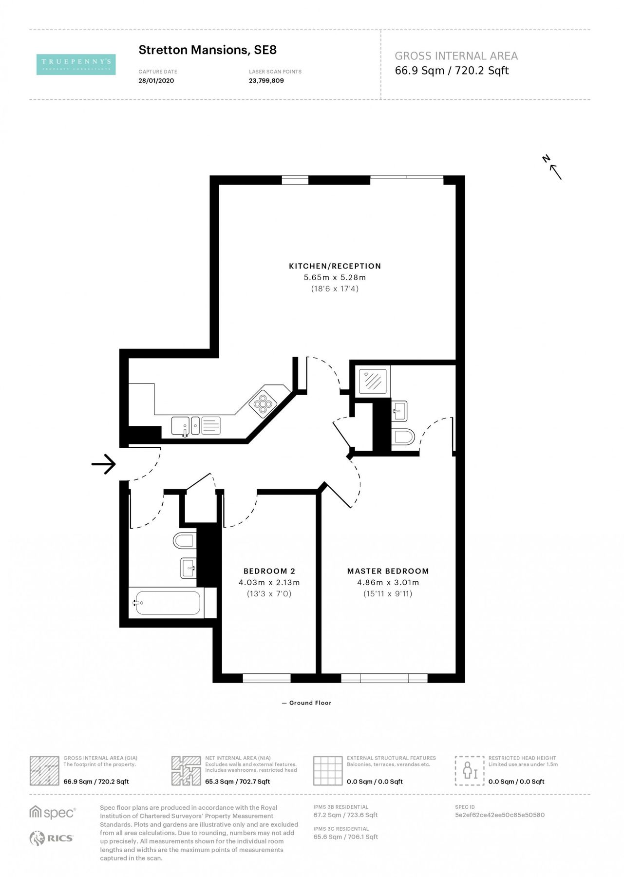 2 bed flat to rent in Stretton Mansions, Glaisher Street, London SE8