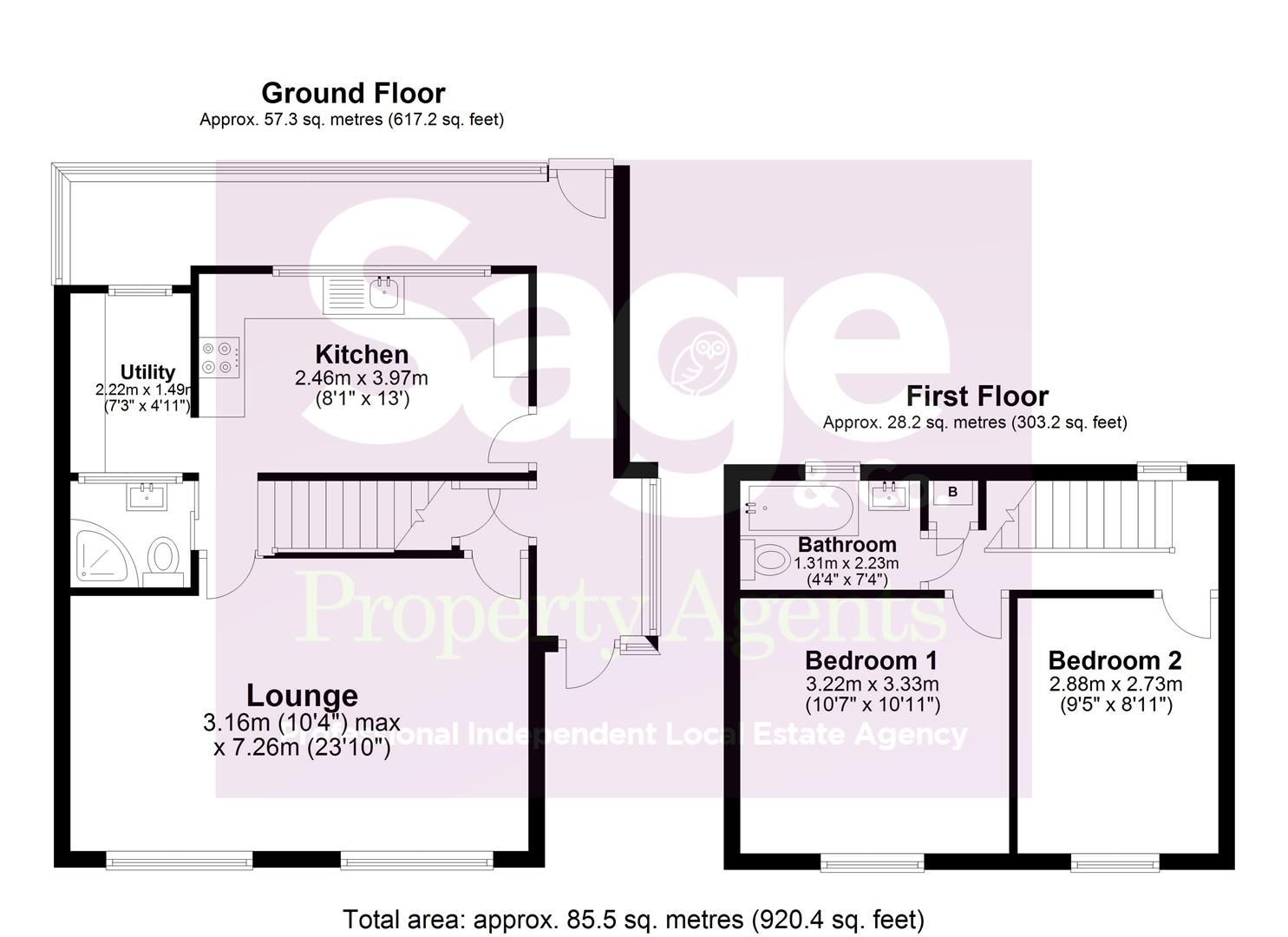 2 bed semidetached house for sale in Llanfach Road, Abercarn, Newport