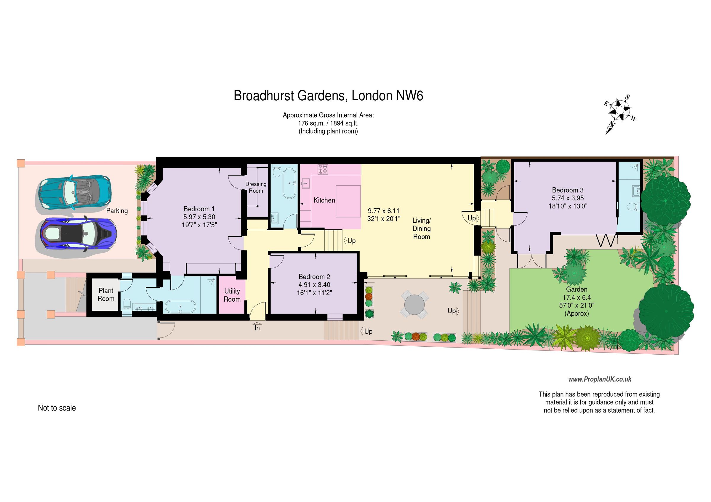 New home, 3 bed flat for sale in Broadhurst Gardens, South Hampstead