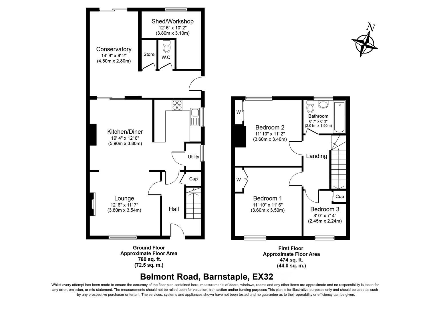 3 bed end terrace house for sale in Belmont Road, Barnstaple EX32 Zoopla