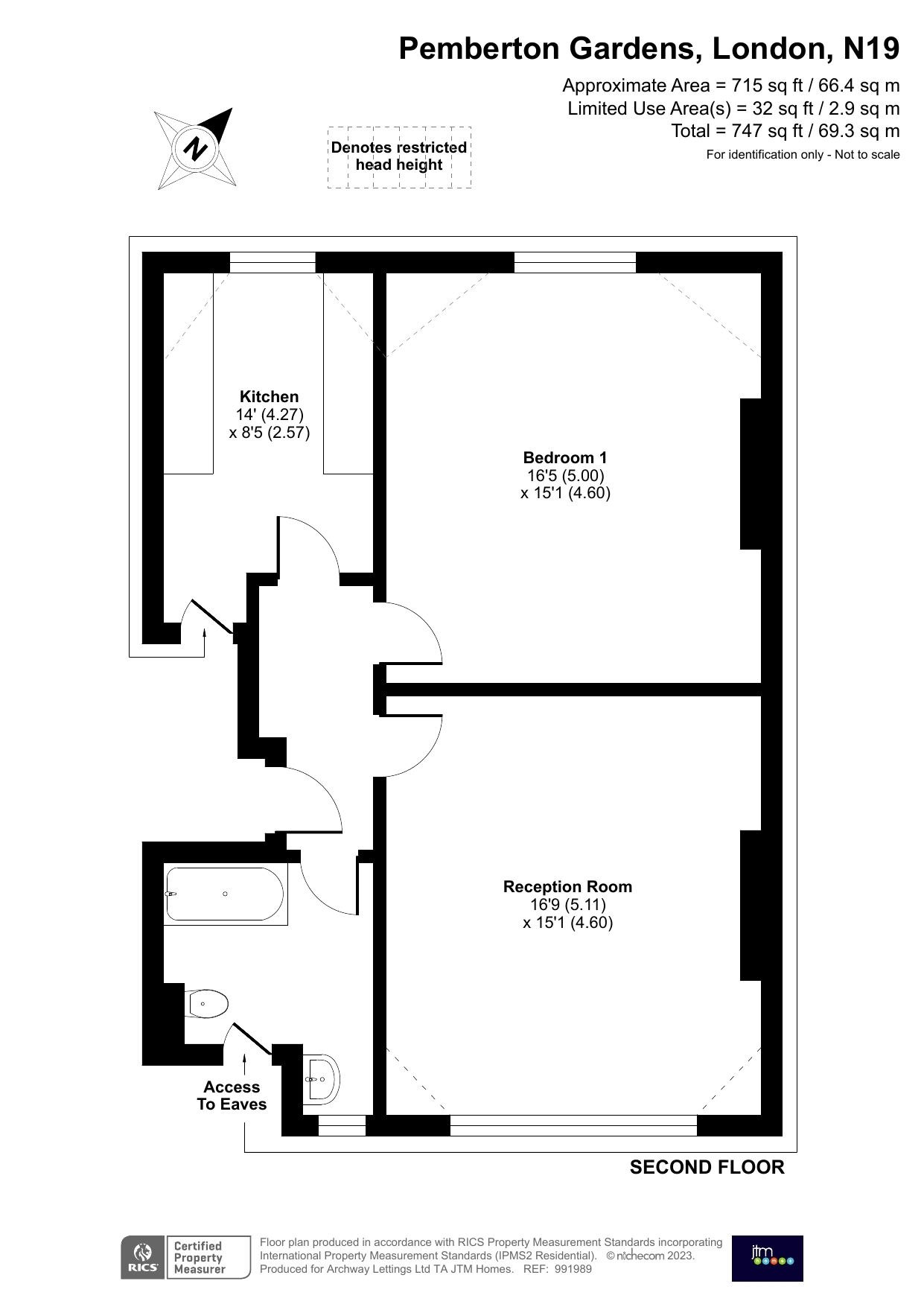 1 bed flat for sale in Pemberton Gardens, London N19 Zoopla