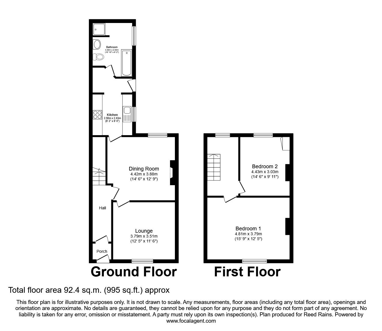 2 bed end terrace house for sale in Front Street, Sunniside,