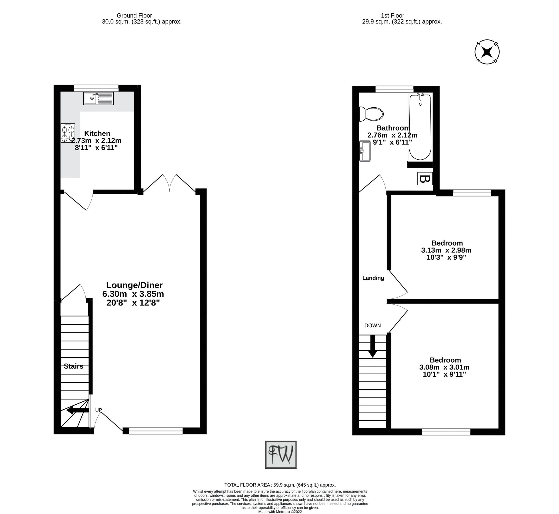 2 bed terraced house for sale in Street, Blaenavon, Pontypool