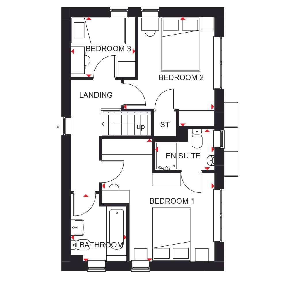 New home, 3 bed detached house for sale in "Ennerdale" at Sandys Moor