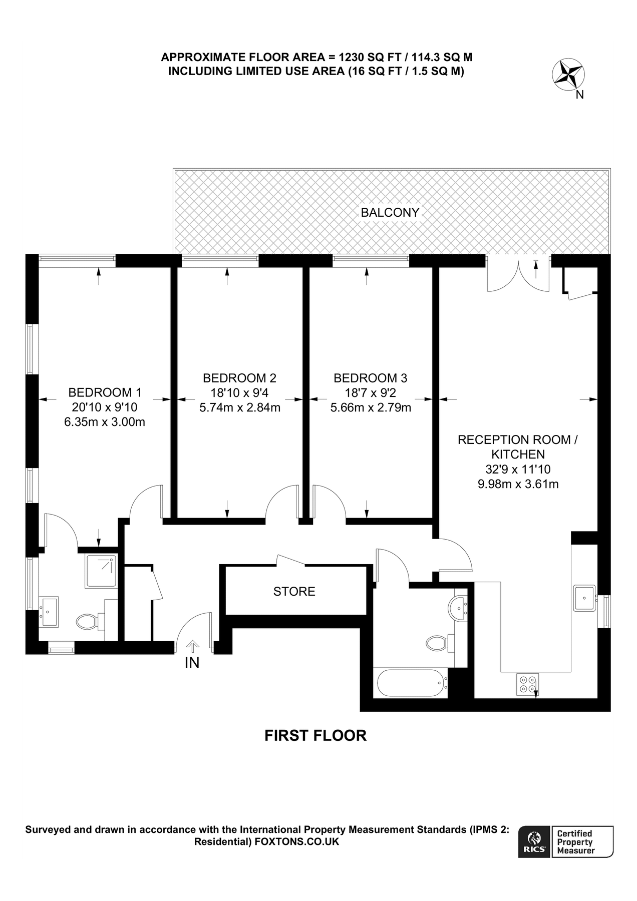3 bed flat to rent in Albert Road, New EN4 Zoopla