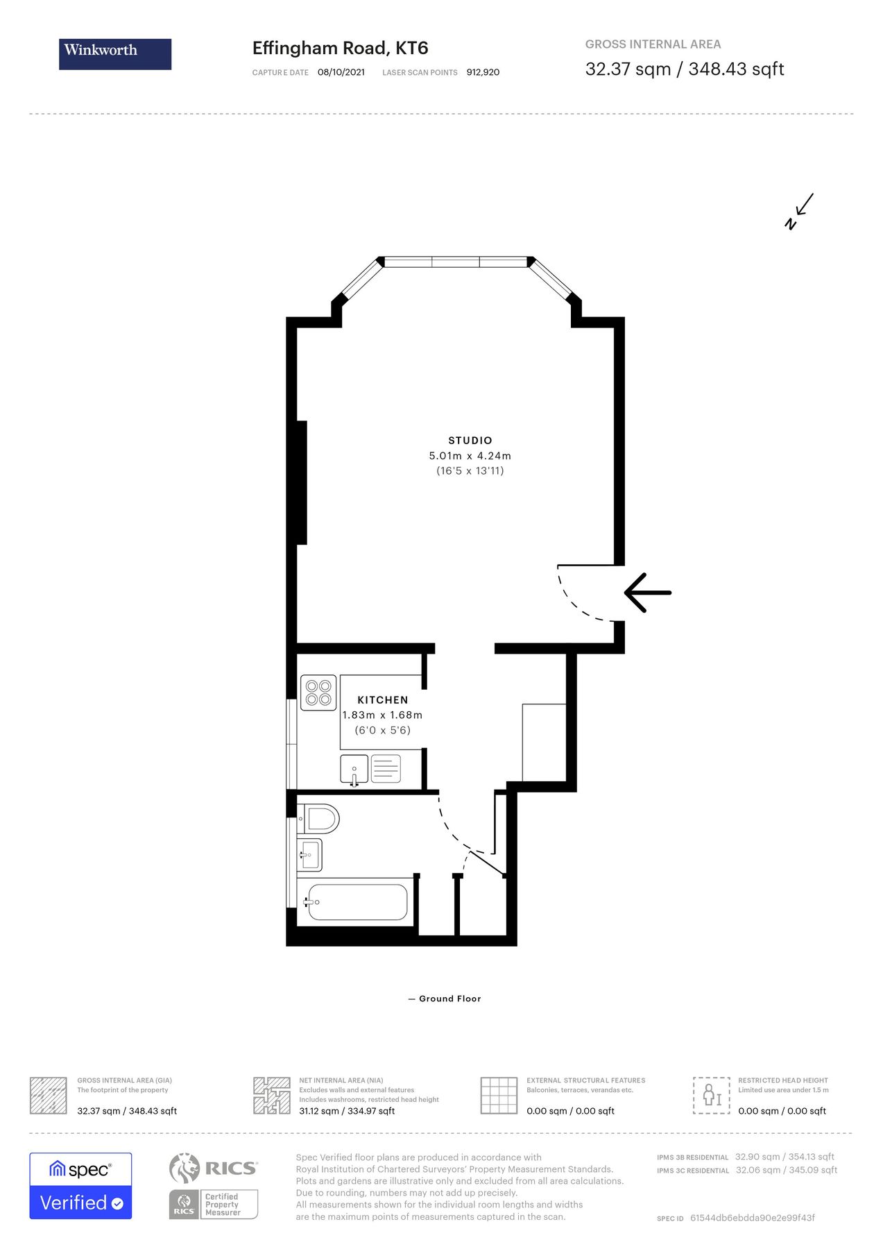 Studio for sale in Effingham Road, Long Ditton, Surbiton, Surrey KT6