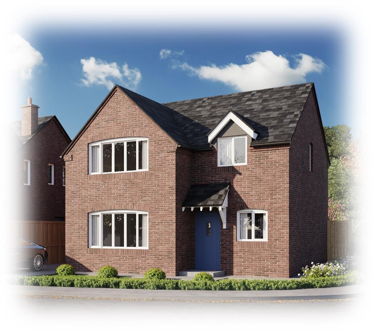 New home, 4 bed detached house for sale in School Lane, Ashley, Market