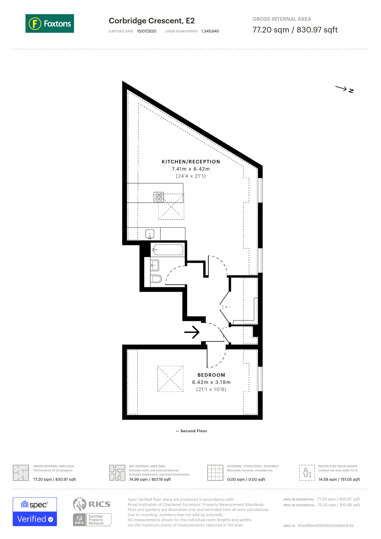 1 bed flat to rent in Corbridge Crescent, London Fields, London E2 Zoopla