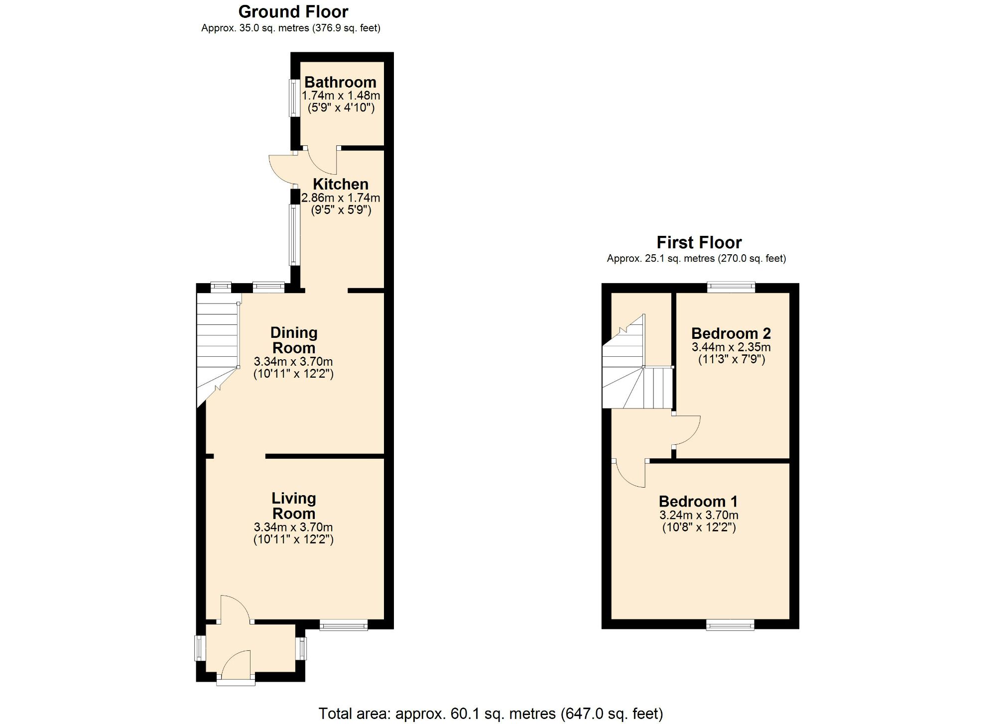 2 bed semidetached house for sale in Bramble Walk, Epsom KT18 Zoopla