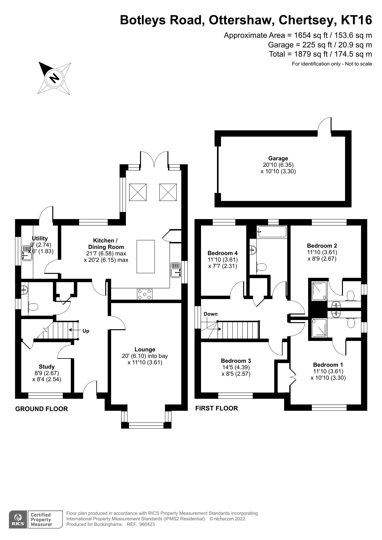 4 bed detached house to rent in Botleys Road, Ottershaw, Chertsey KT16