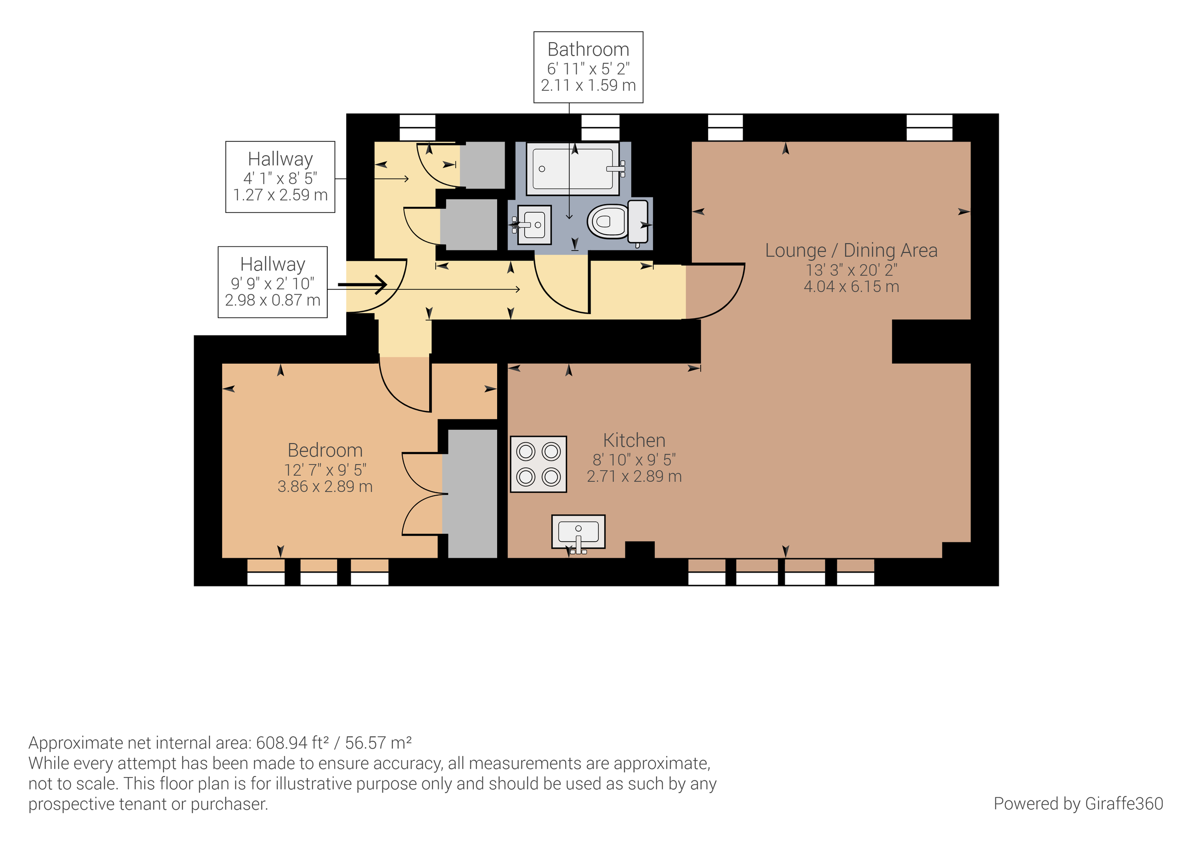 1 bed flat for sale in Sarno Square, Abergavenny, Monmouthshire NP7