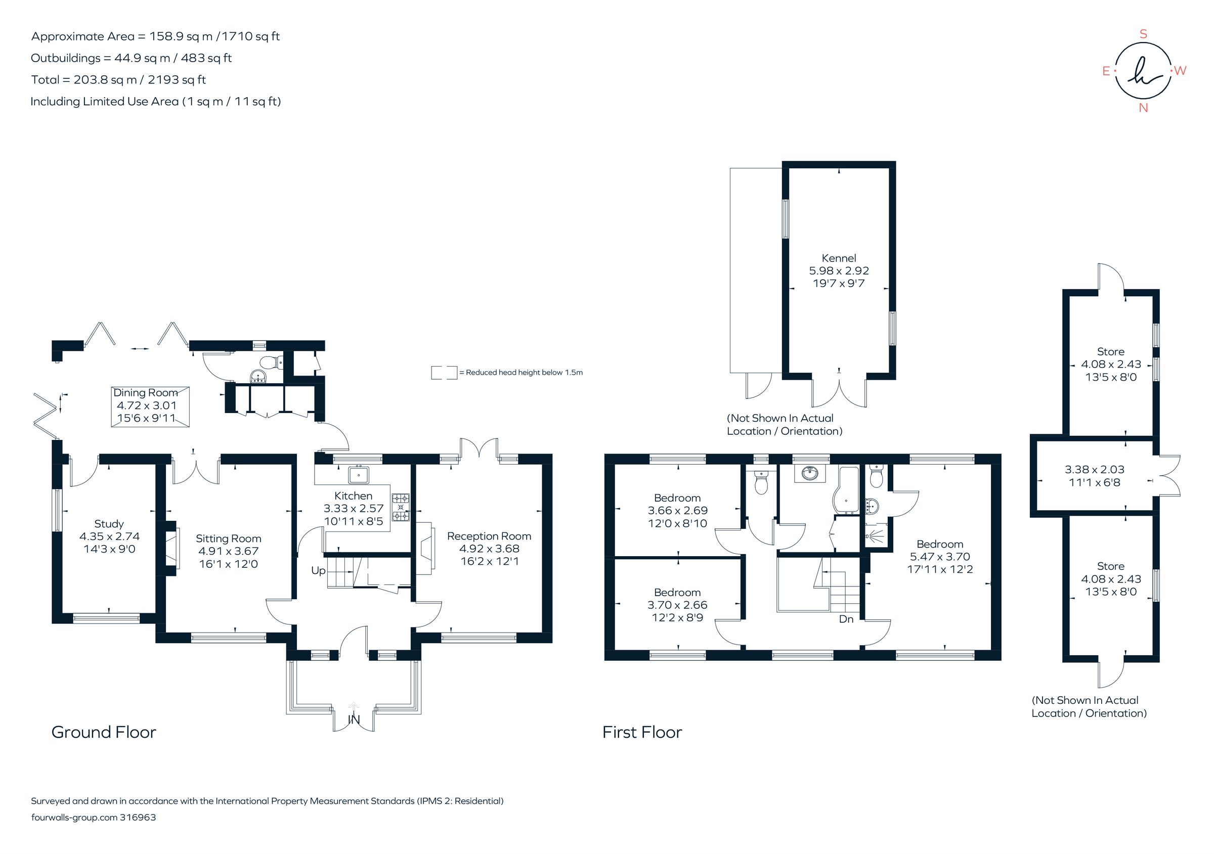 3 bed detached house for sale in Horley Road, Charlwood, Horley, Surrey
