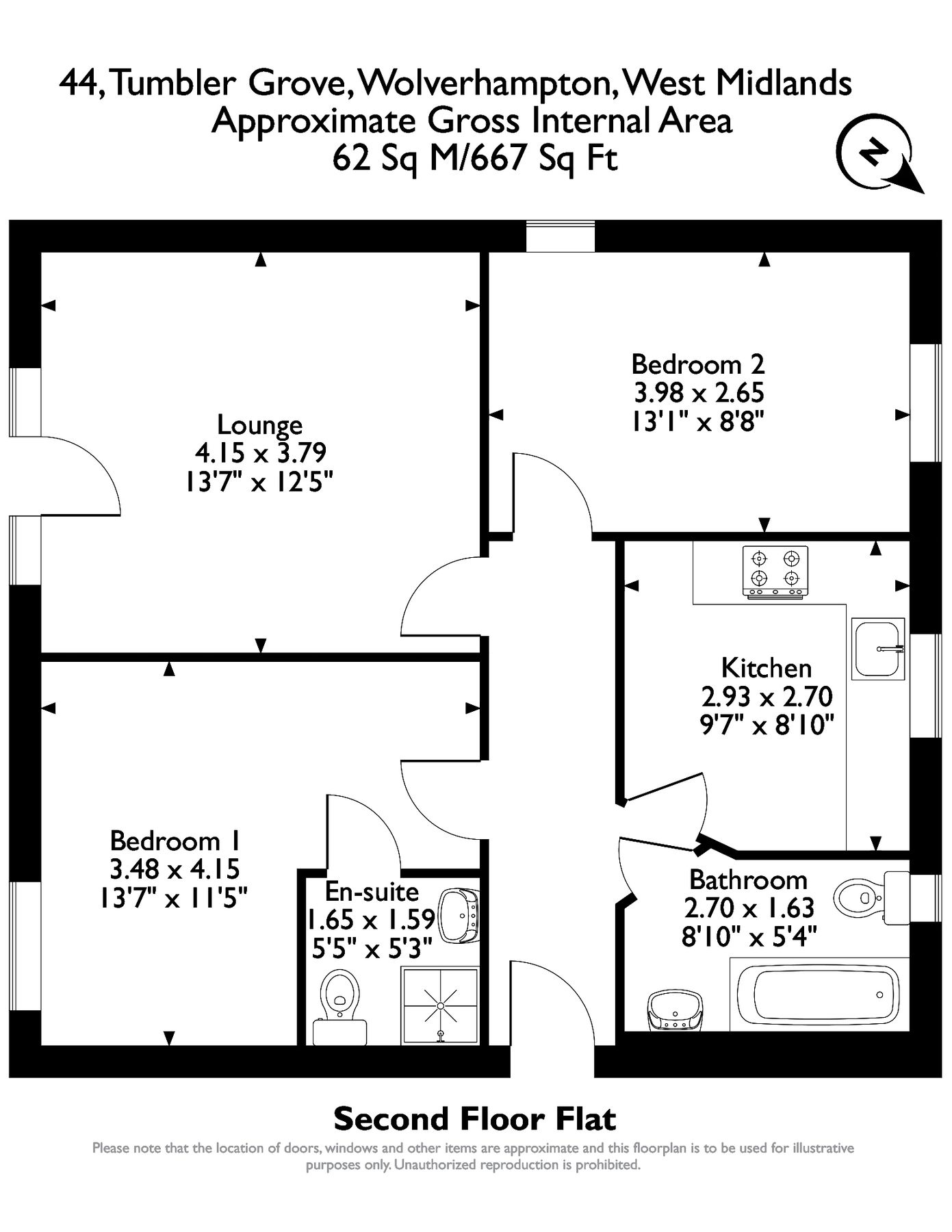 2 bed flat for sale in Tumbler Grove, Wolverhampton, West Midlands WV10 Zoopla