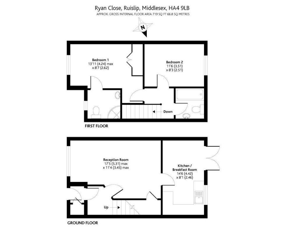 2 bed property to rent in Ryan Close, Ruislip Manor, Ruislip HA4 Zoopla