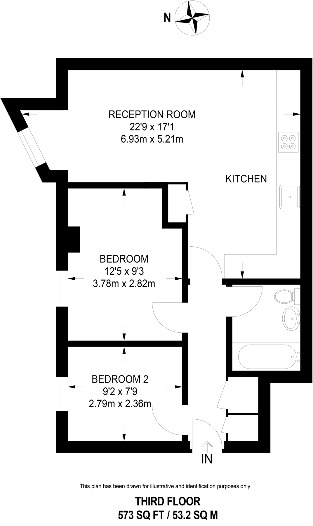 2 bed flat to rent in Lewis Gardens, Stamford Hill, London N16 Zoopla