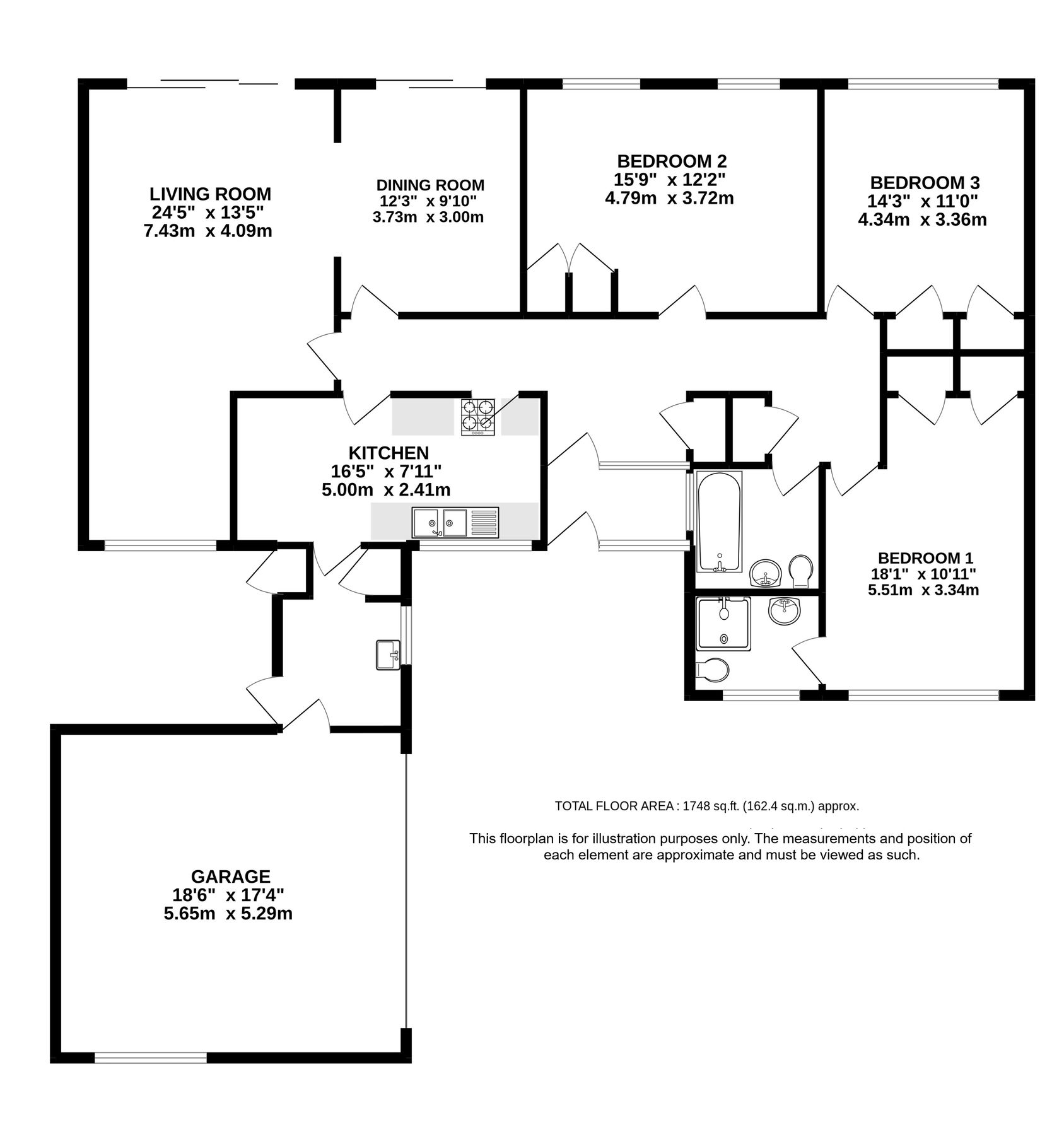 3 bed bungalow for sale in The Deerings, Harpenden, Hertfordshire AL5