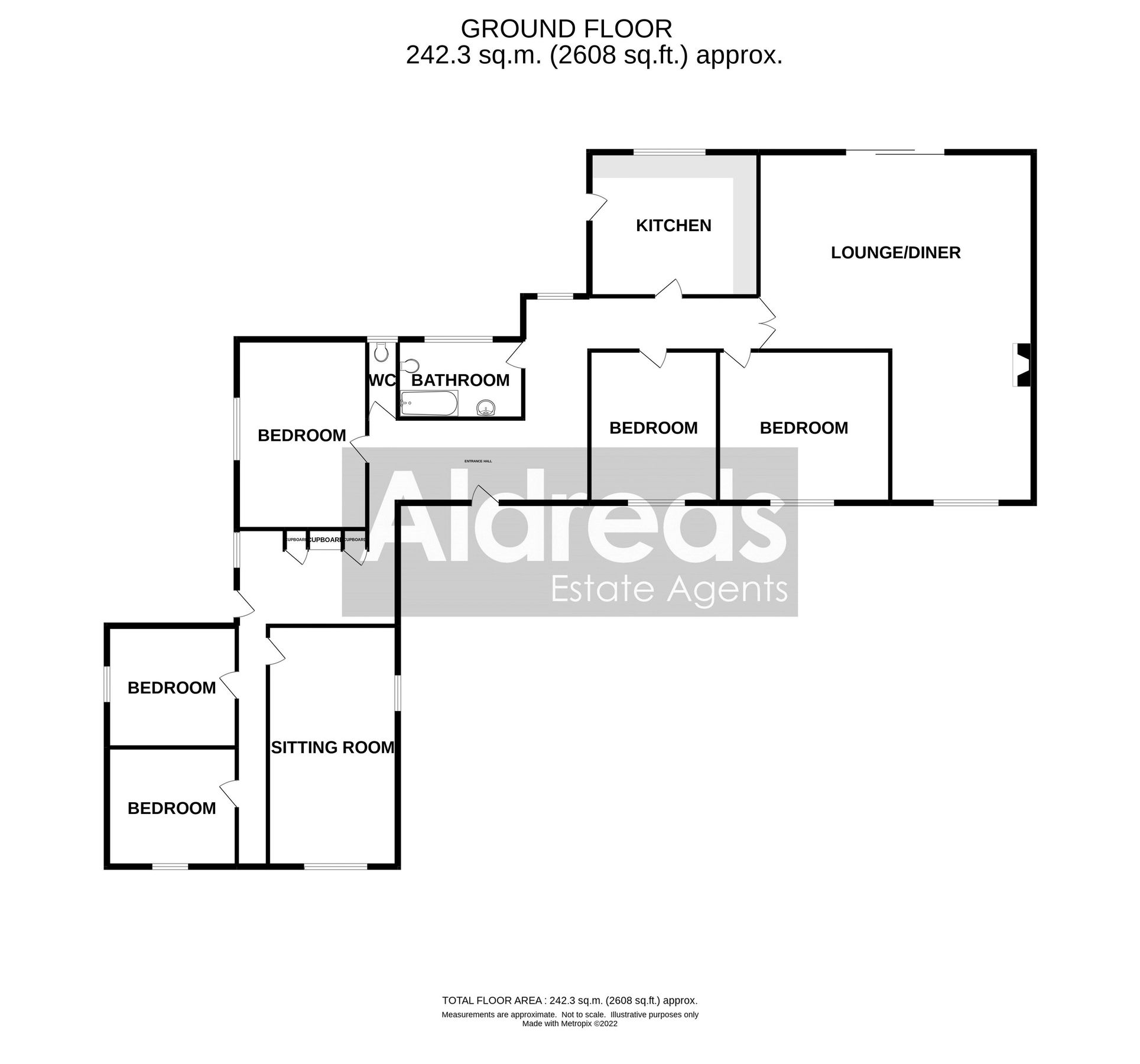 5 bed detached bungalow for sale in Beccles Road, Fritton, Great