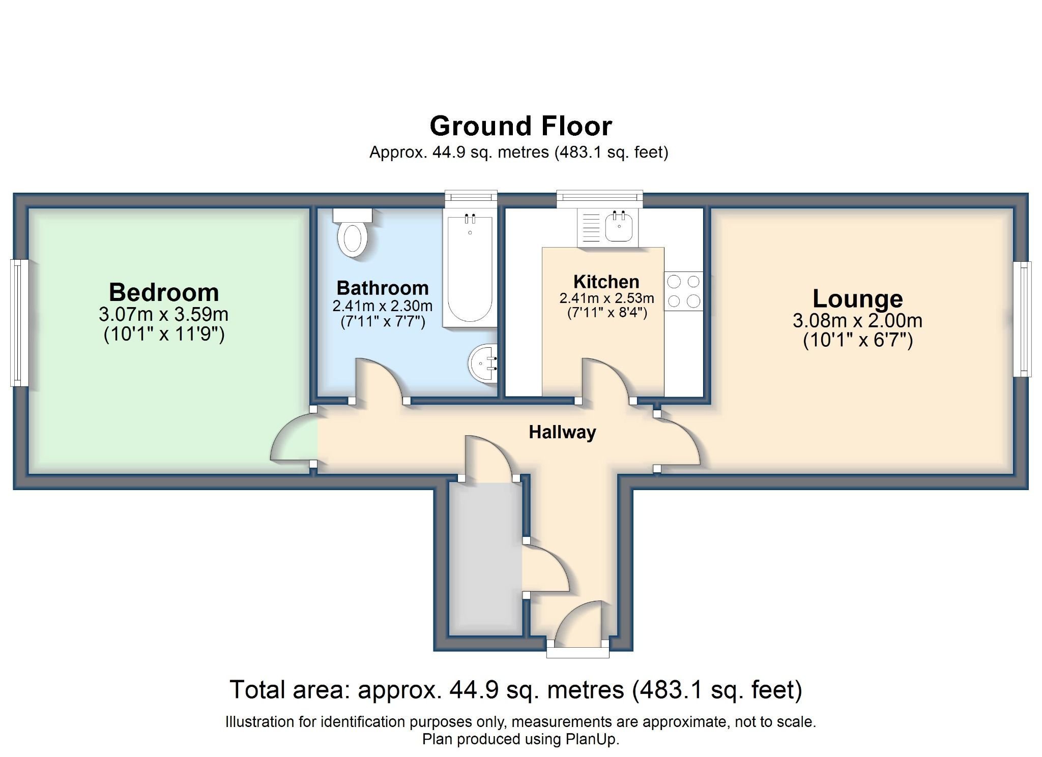 1 bed flat for sale in Blenheim House, Fontwell Road, Branston, Burton