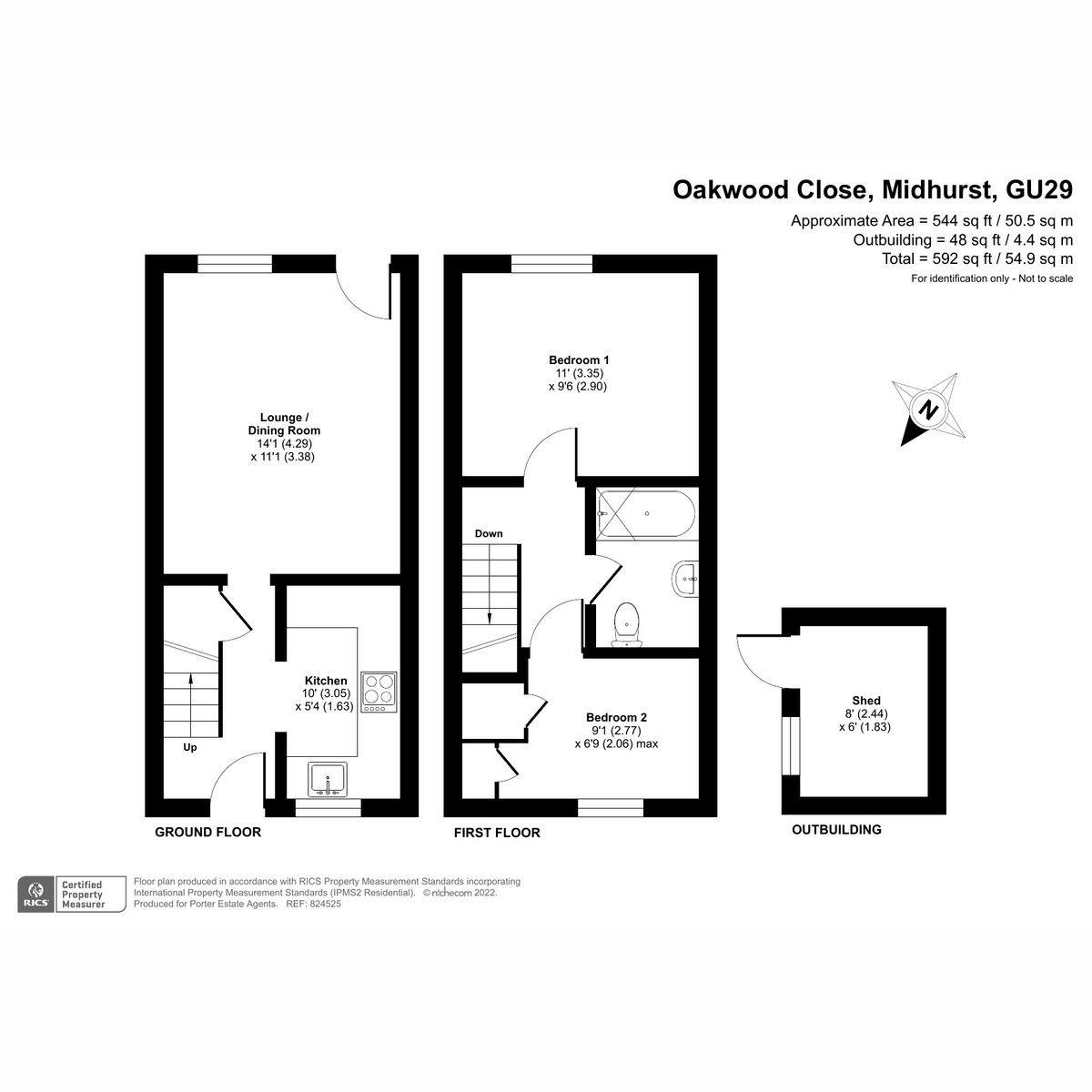 2 bed terraced house for sale in Oakwood Close, Midhurst GU29 Zoopla