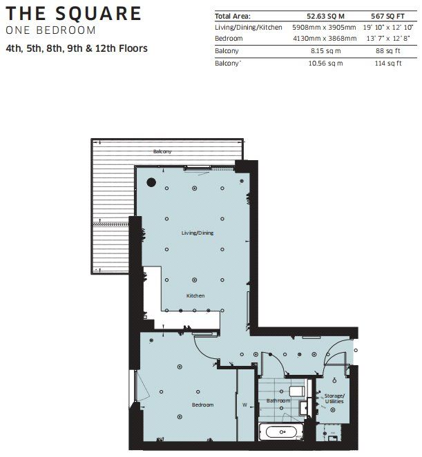 1 bed flat to rent in Patterson Tower, 301 Kidbrooke Park Road, London
