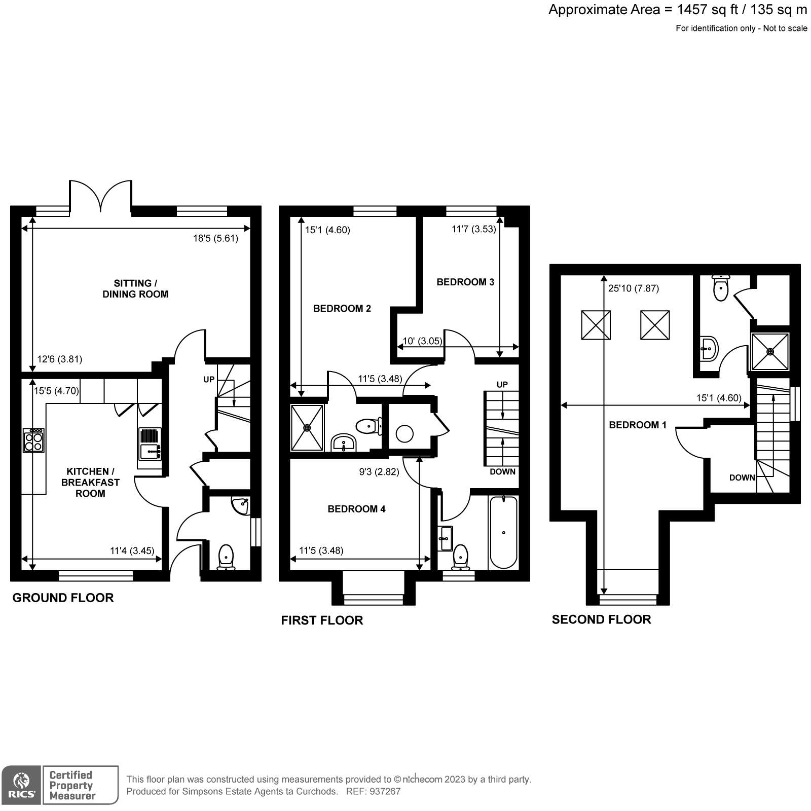 4 bed semidetached house for sale in Hawker Drive, Addlestone KT15