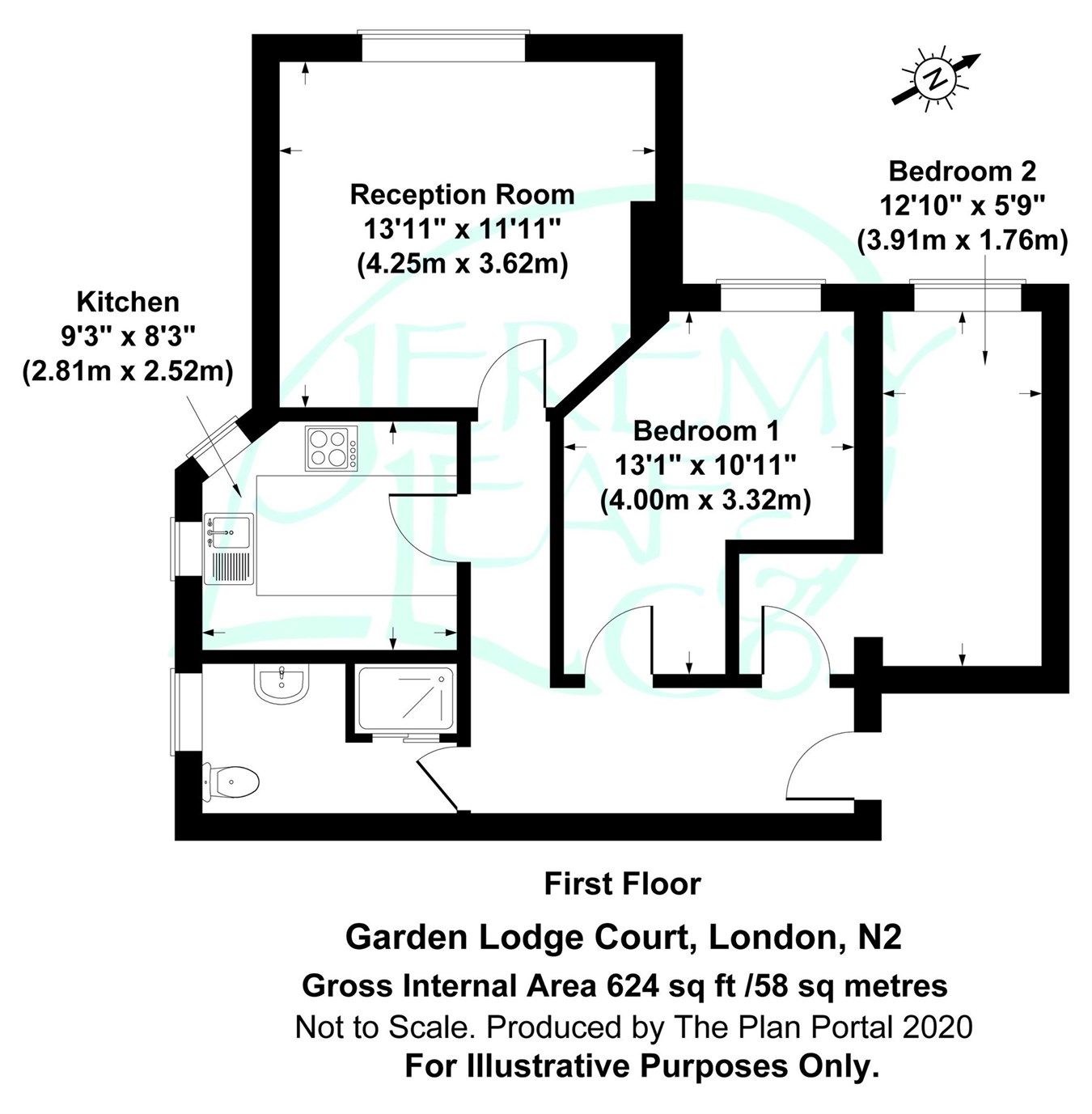 2 bed flat for sale in Garden Lodge Court, East Finchley N2 Zoopla