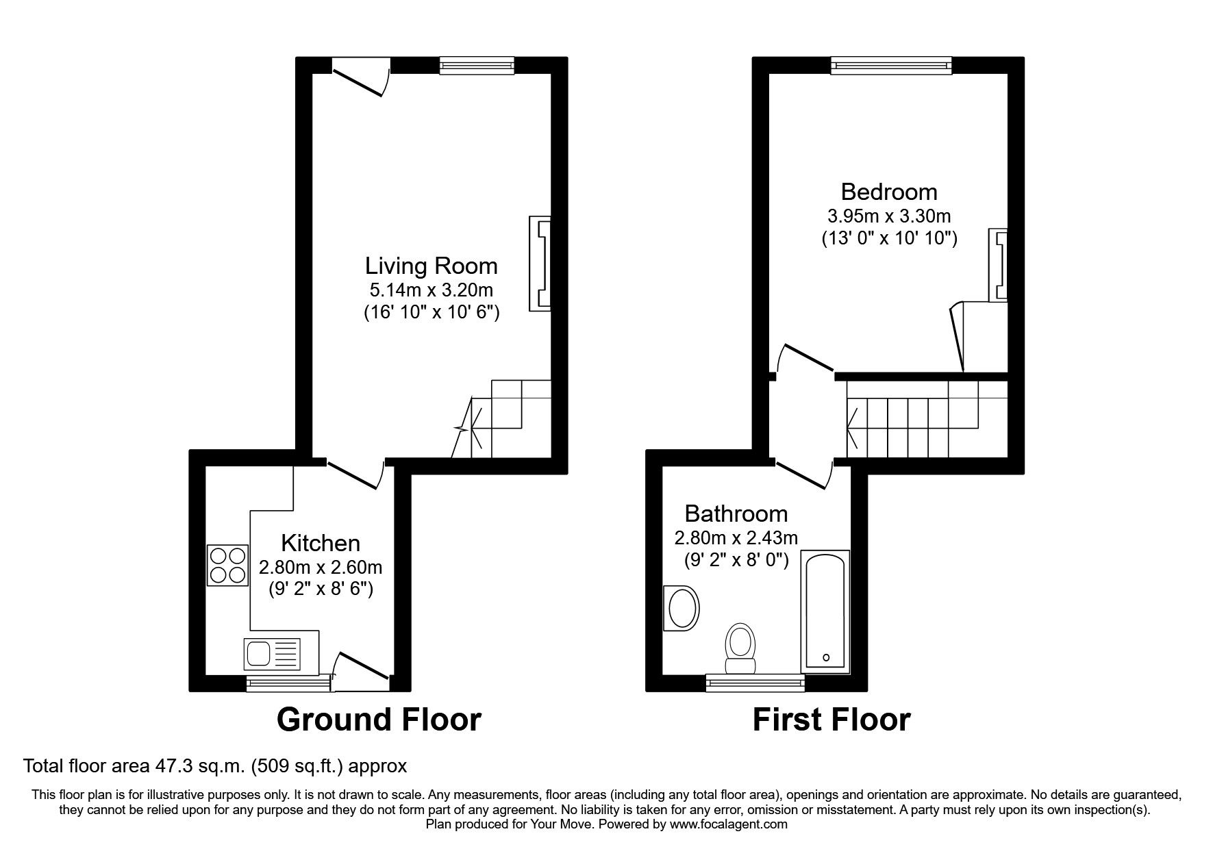 1 bed terraced house to rent in Queen Street, Aspatria, Wigton, Cumbria