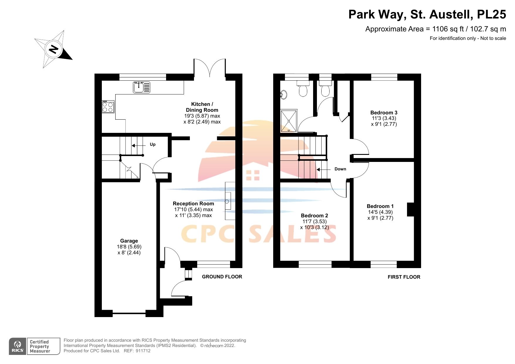 3 bed terraced house for sale in Park Way, St. Austell, Cornwall PL25 Zoopla