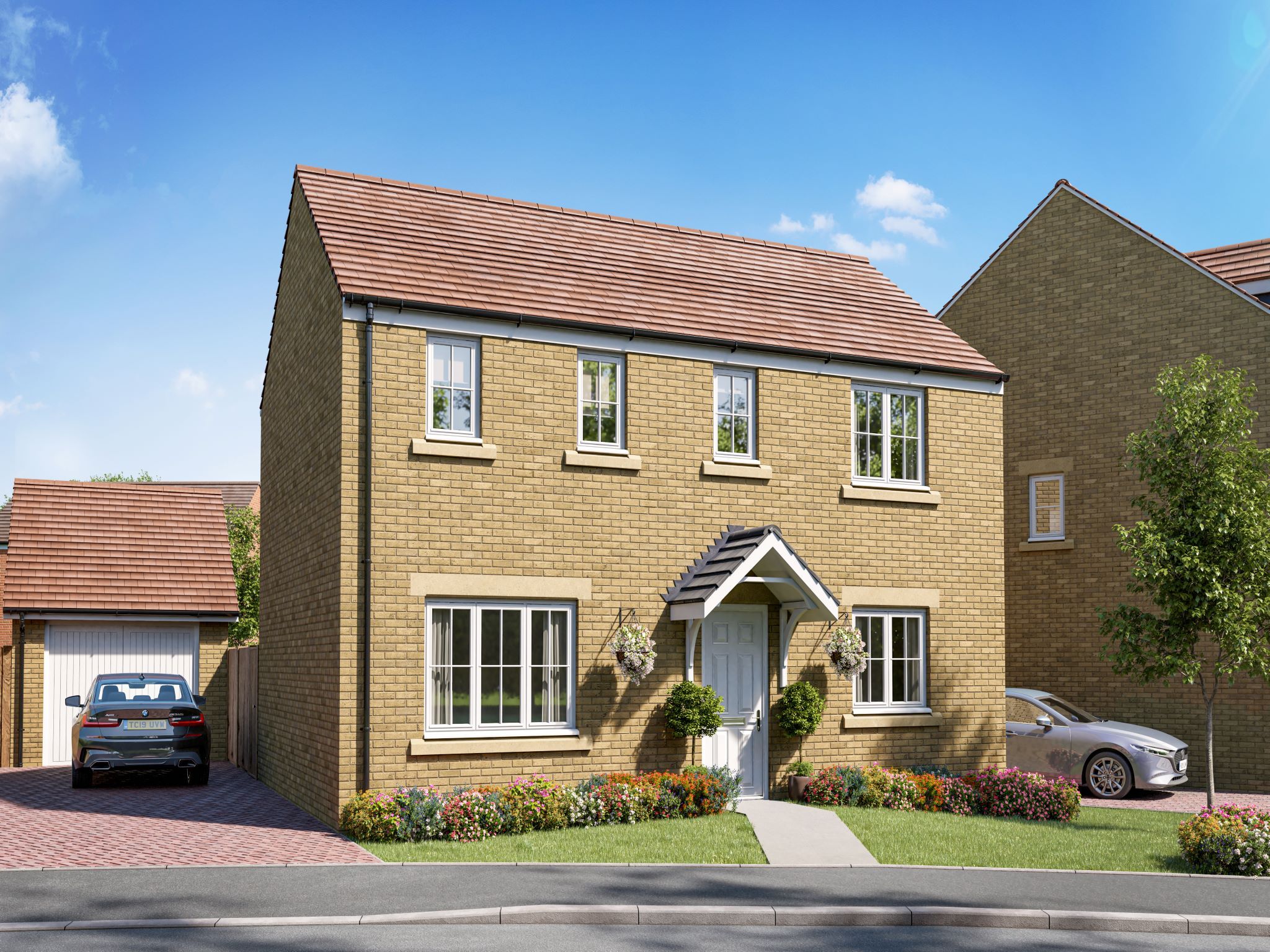 New home, 3 bed detached house for sale in "The Clayton" at Boughton Green Road, Northampton NN2