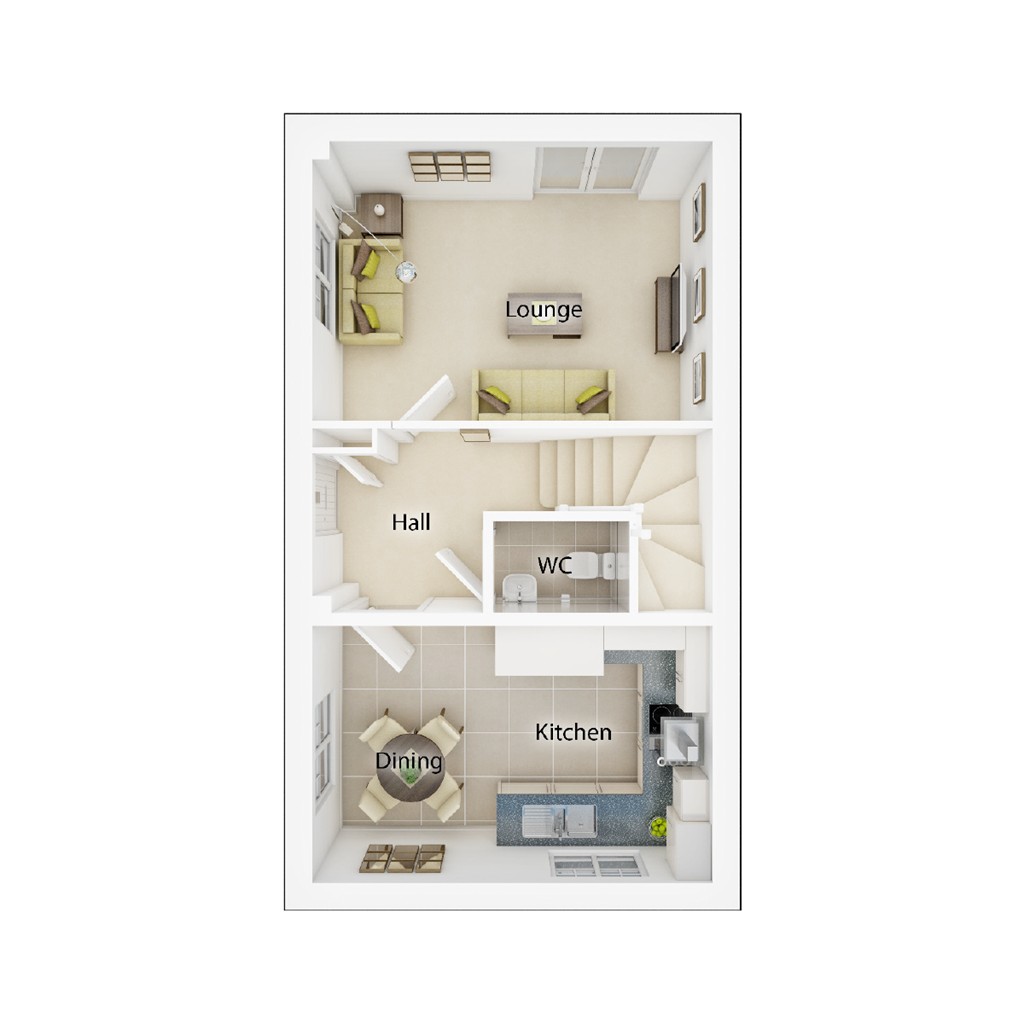 New home, 3 bed semidetached house for sale in "The Milldale Plot